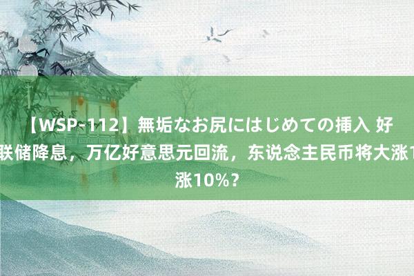 【WSP-112】無垢なお尻にはじめての挿入 好意思联储降息,万亿好意思元回流,东说念主民币将大涨10%?