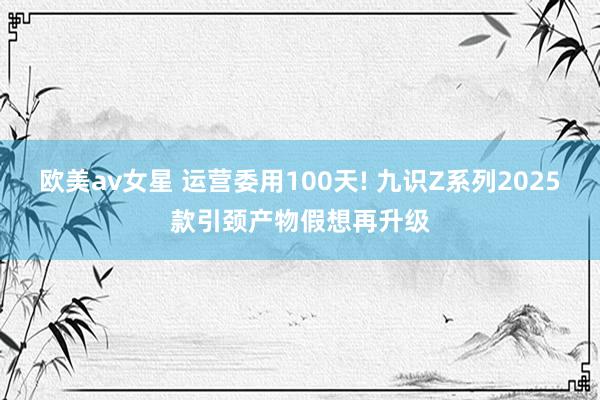 欧美av女星 运营委用100天! 九识Z系列2025款引颈产物假想再升级