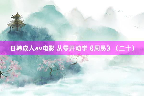 日韩成人av电影 从零开动学《周易》(二十)